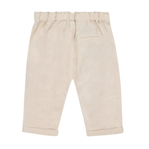 Tijdloos linnenbroekje van Tartine et Chocolat voor baby's en peuters. Ideaal voor zomerse outfits met sneakers of sandalen