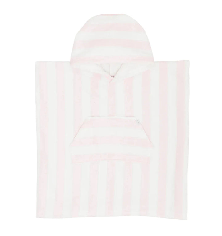 poncho met strepen in wit en lichtroze van LIVLY