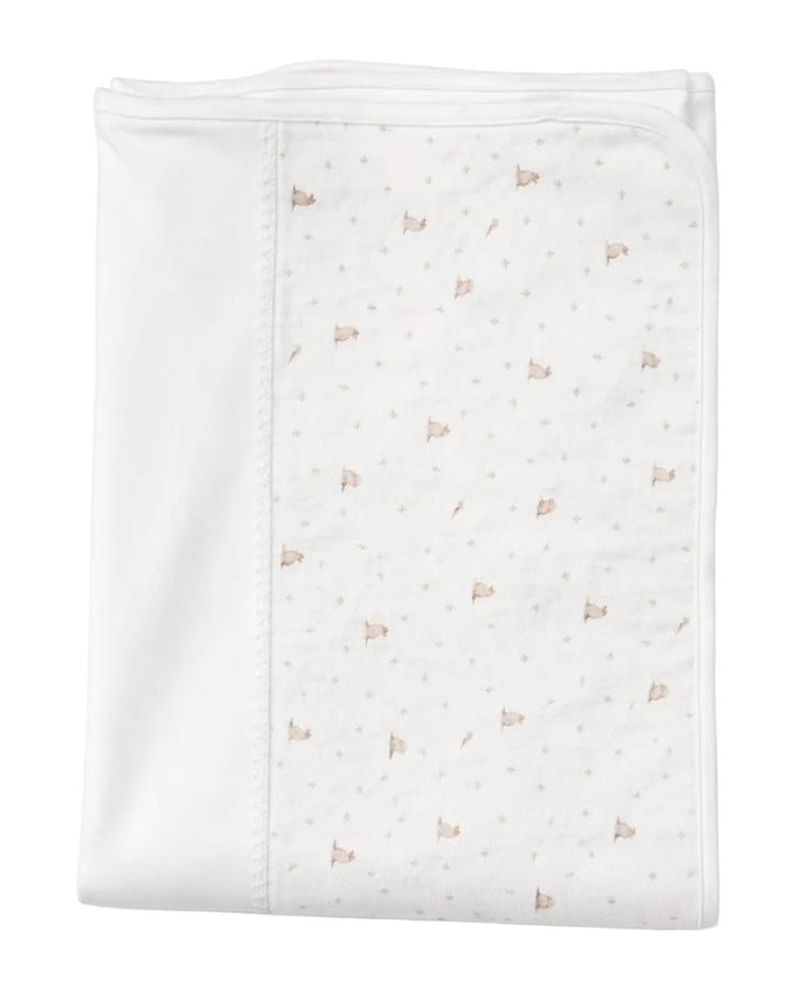 Pureté du Bébé babydeken wit met kleine konijntjes print