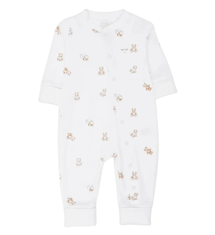 Wit pima katoen babypakje/ pyjama met beertjes van LIVLY in Nederland 