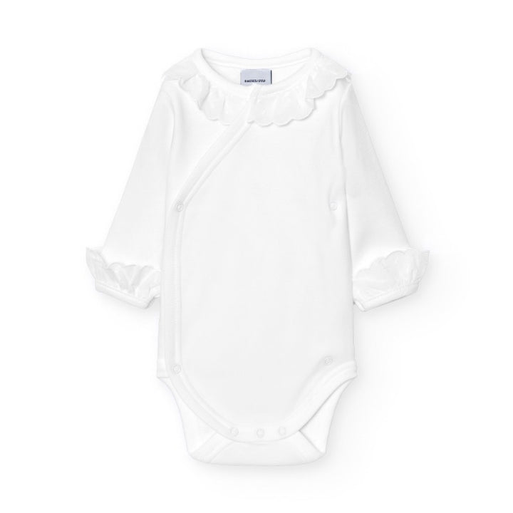 Romper overslag popeline kraagje - Babidu