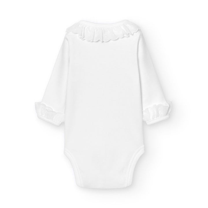 Romper overslag popeline kraagje - Babidu