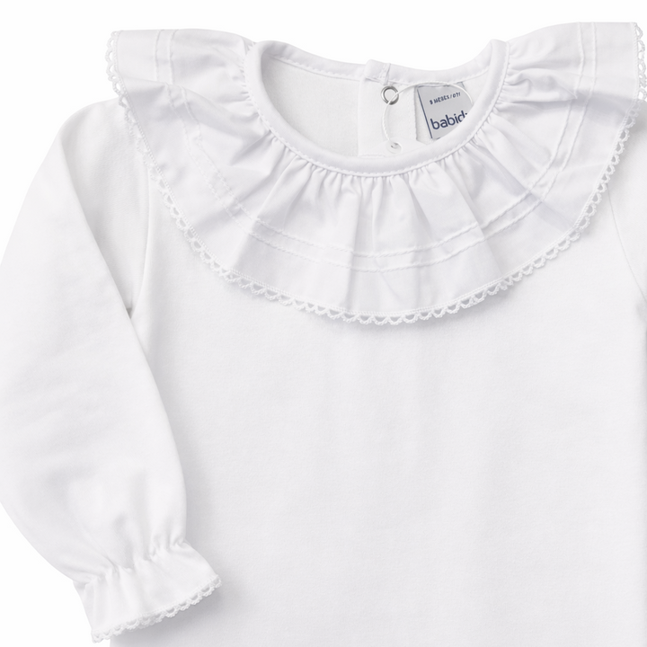 Romper met grote ronde volant kraag van het merk babidu 