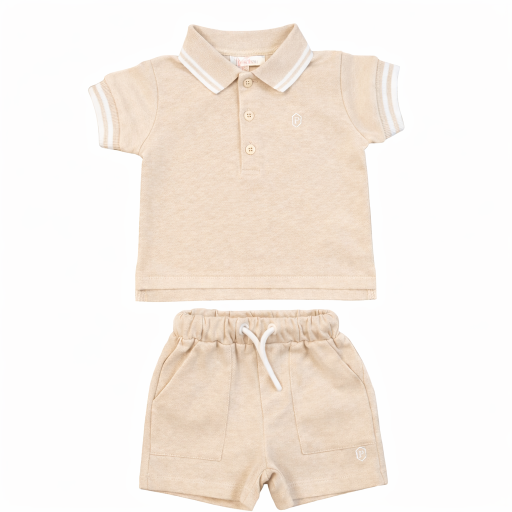 tweedelige set met polo & short voor jongens van het merk Patachou