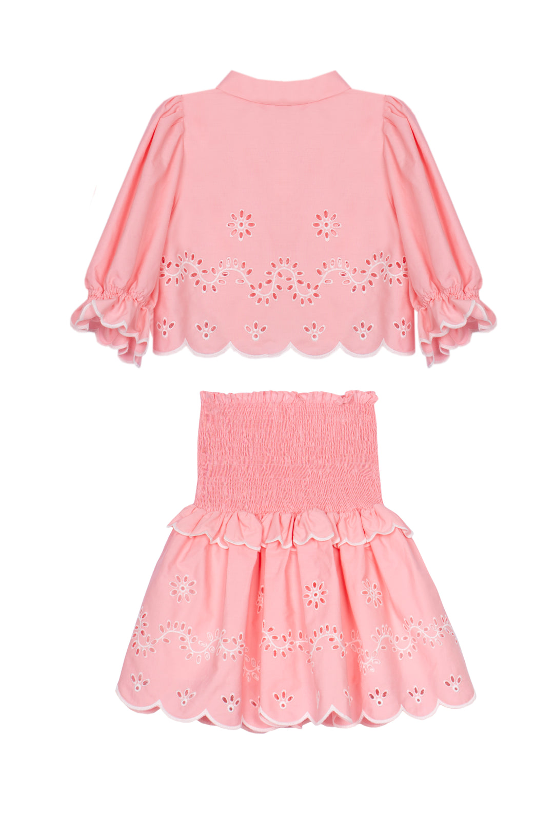 Achterzijde Patachou meisjes set blouse met rok 