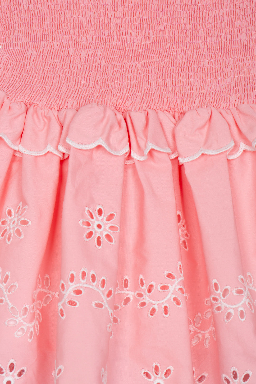 Details engels borduurwerk op Patachou meisjes rok