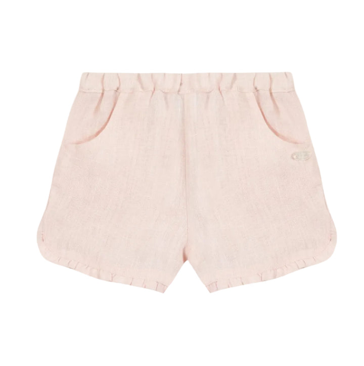Linnen meisjes boekje in pale pink met verdeelbare tailleband van Tartine et chocolat