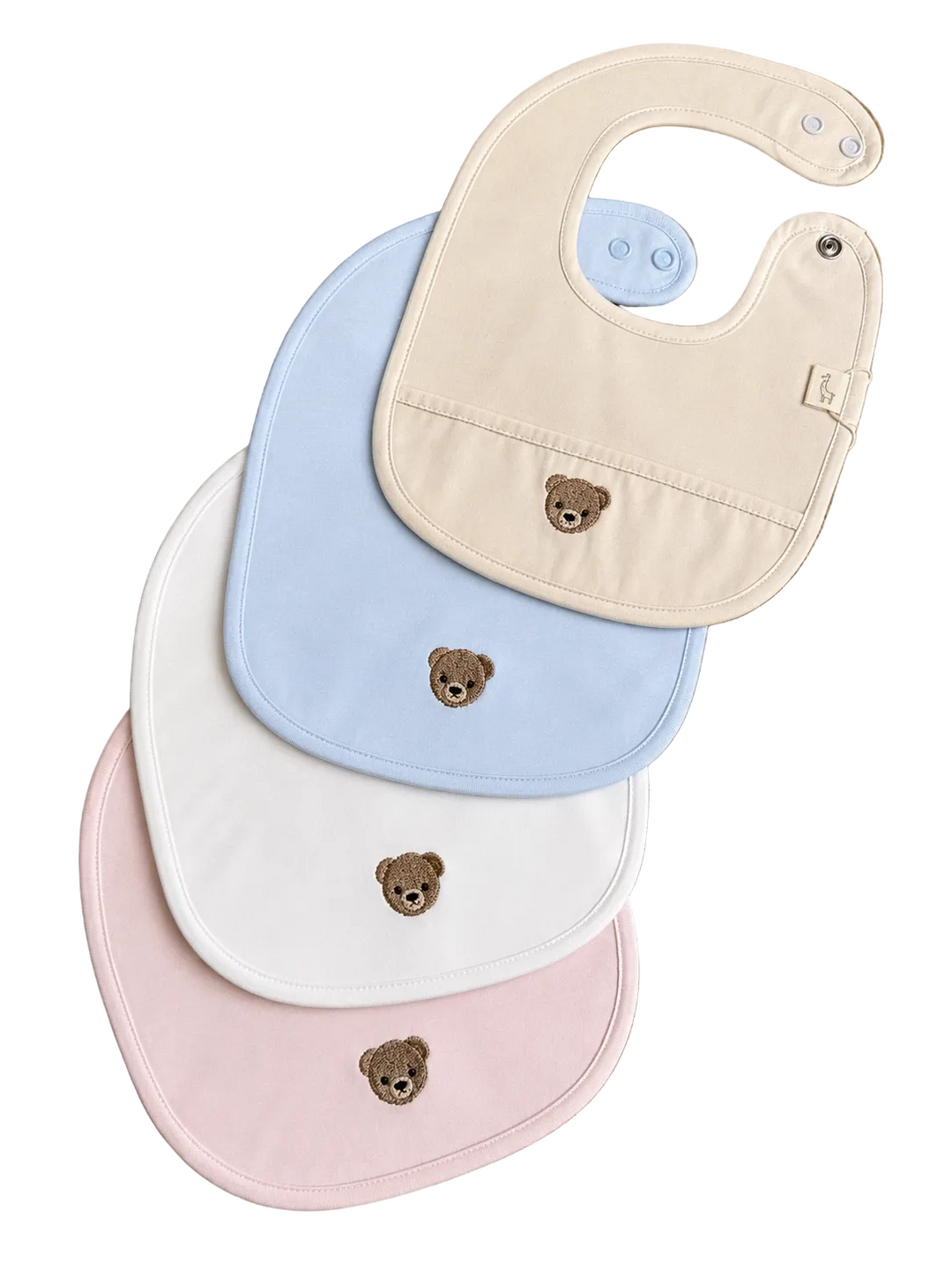 Detail teddy borduring Baby Gi slabber