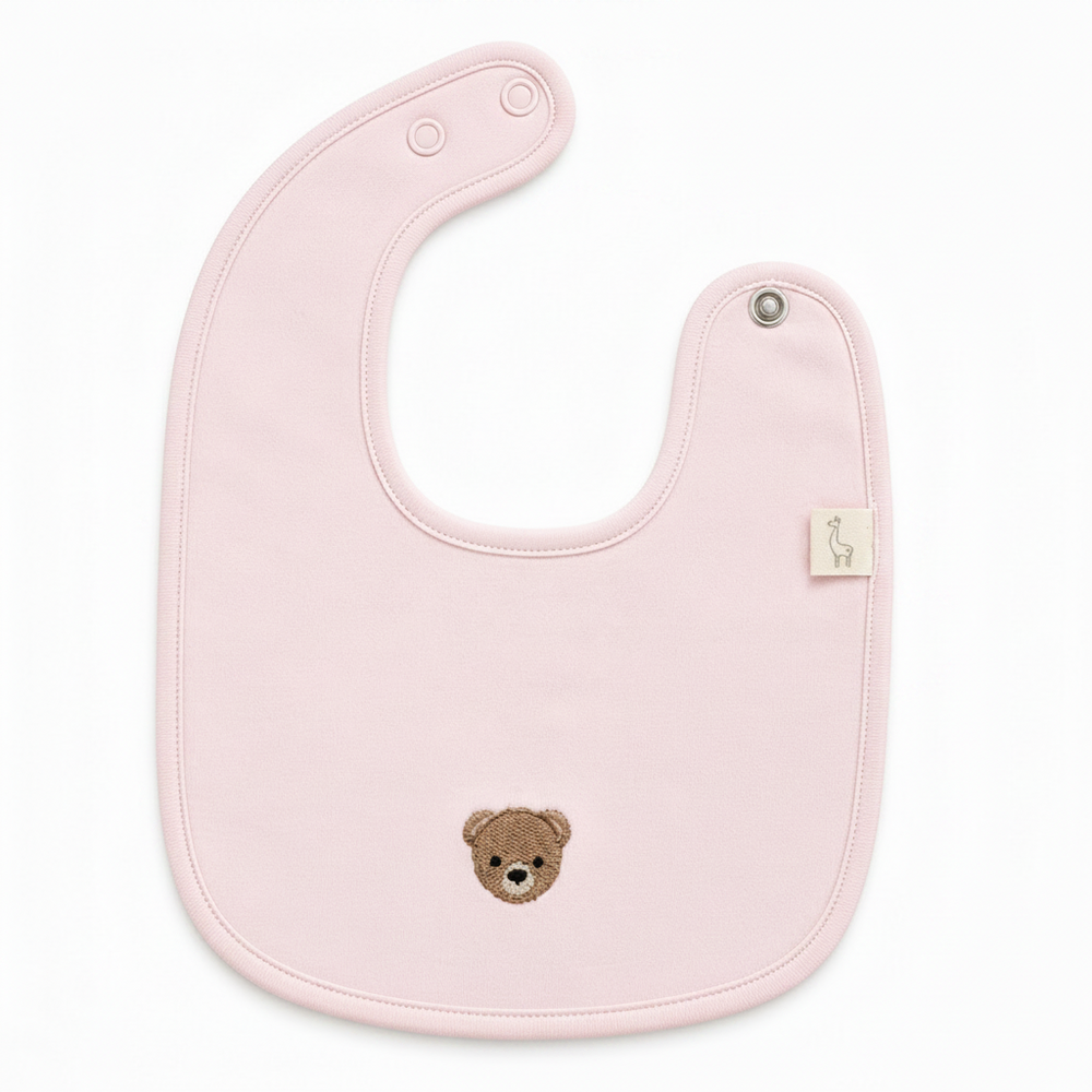Baby Gi roze slabber met teddy beertje