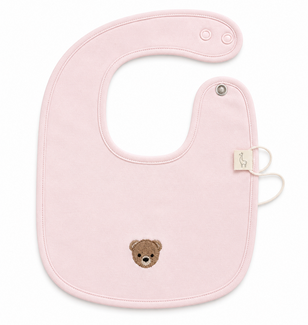 Baby Gi roze slabber met teddy beertje