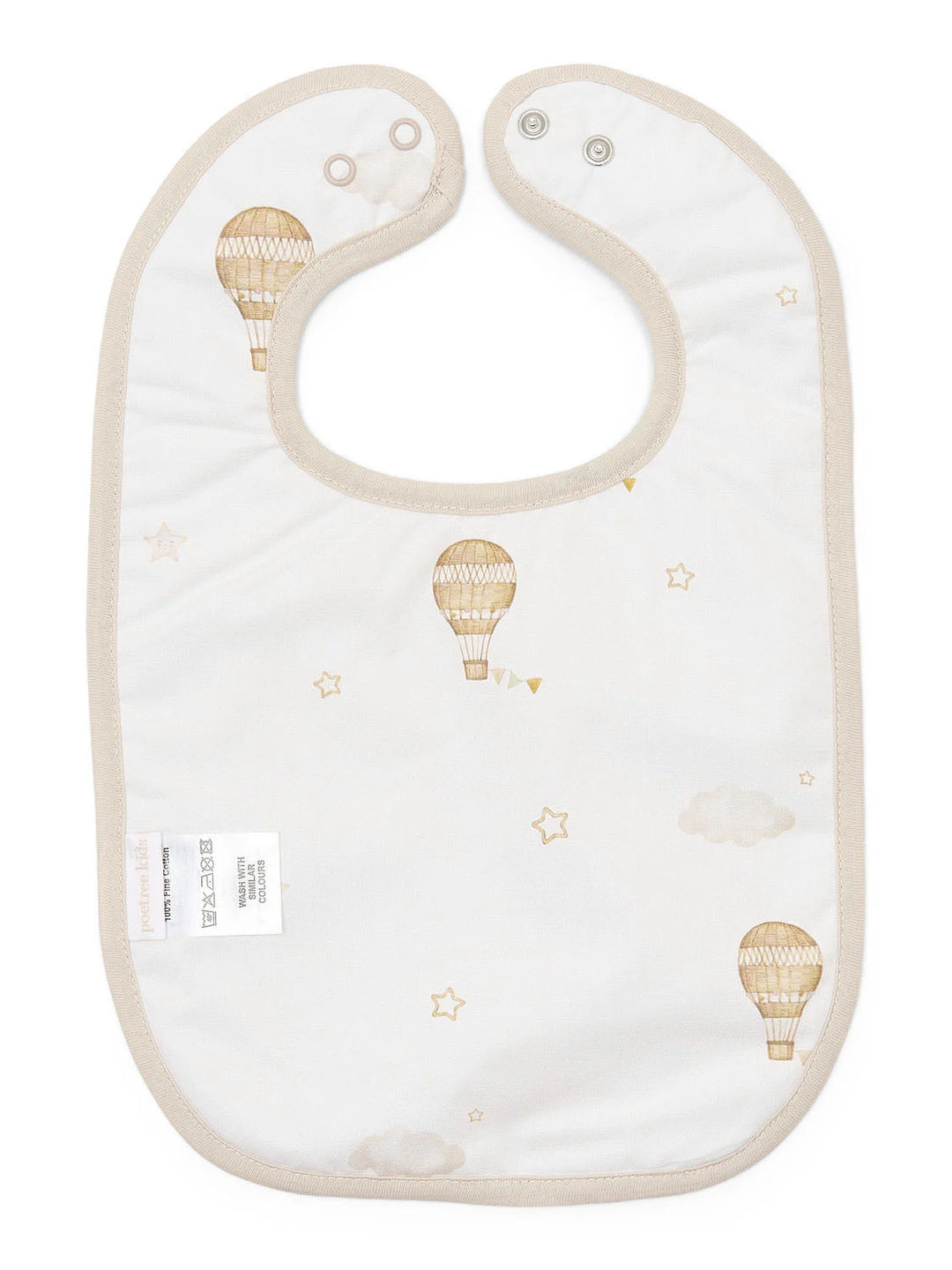 achterkant little voyager slabber Poetree kids luchtballon print
