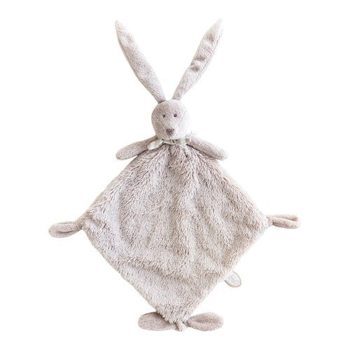 Dimpel Flor knuffeldoek konijn beige met speenhouder