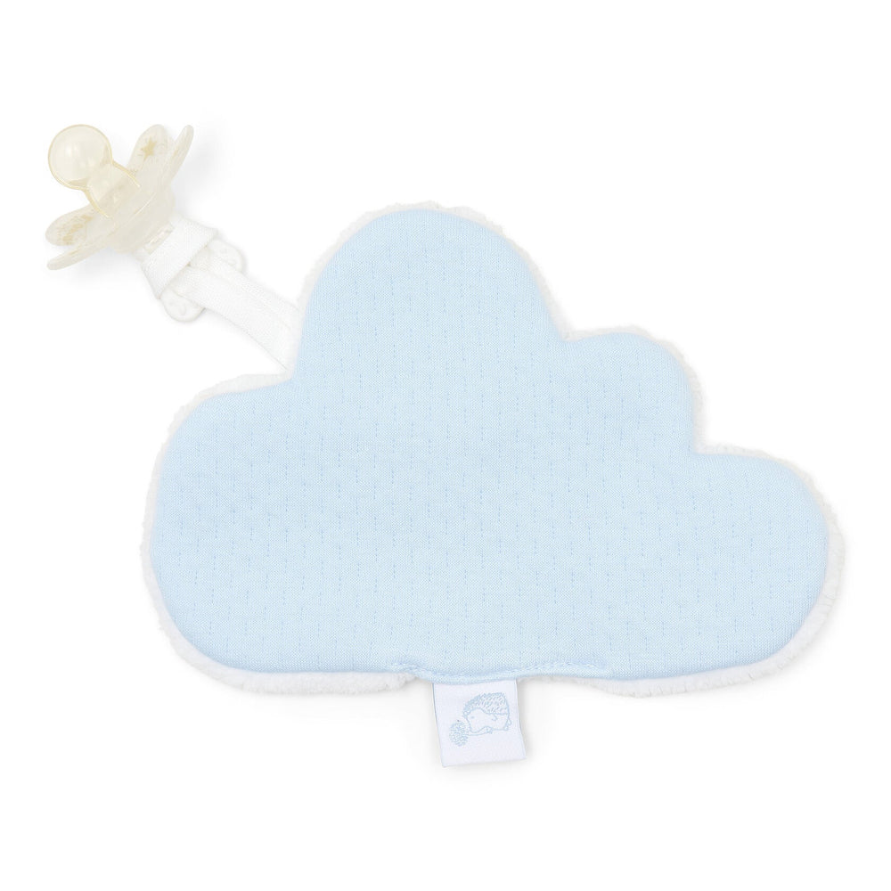 Lichtblauw wolken jerseykatoen speeldoekje van Poetree Kids