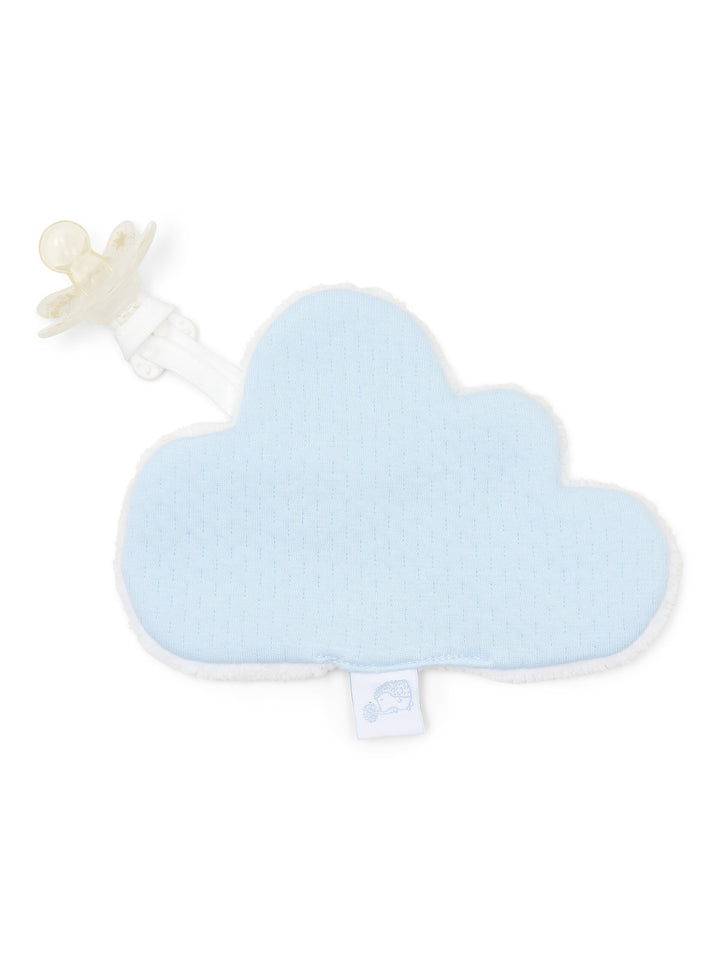 Lichtblauw wolken jerseykatoen speeldoekje van Poetree Kids