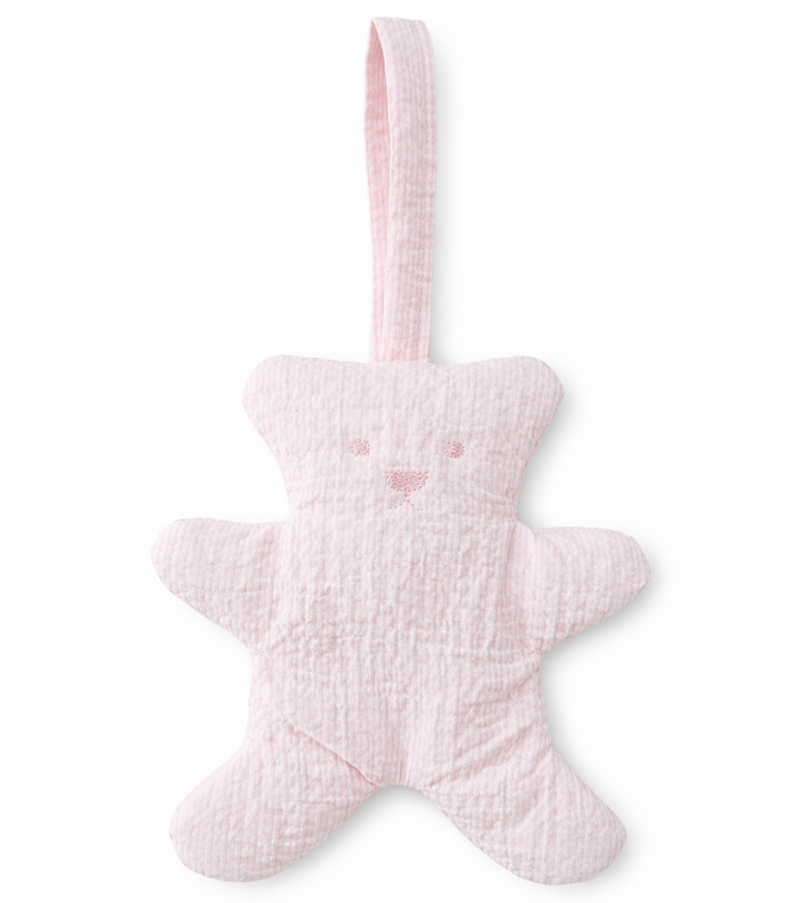 Teddy speendoekje te personaliseren met naam in lichtroze 