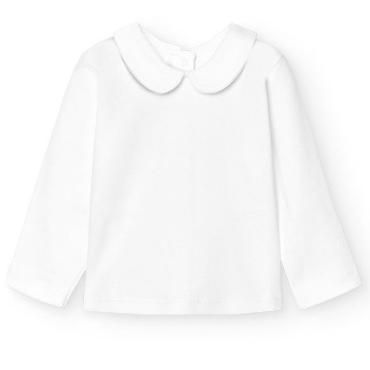 T-shirt Peter Pan kraagje (lange mouw) - Babidu
