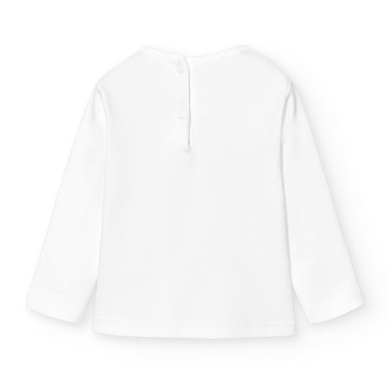 Achterkant wit T-shirt van het merk Babidu