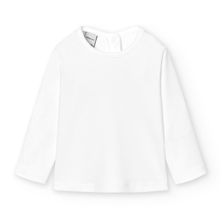 Basic T-shirt in wit van Babidu
