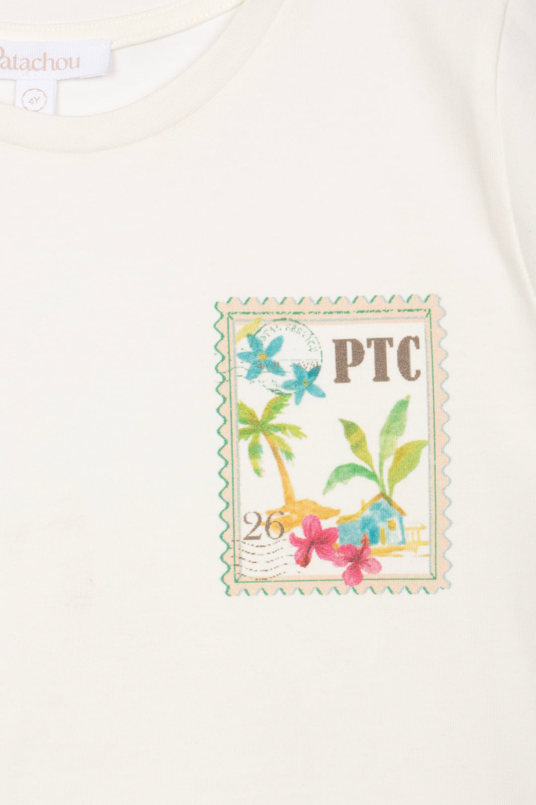 PTC logo met palmbomen en bloemen van Patachou
