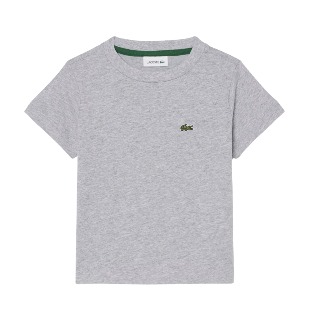 Lacoste t-shirt met korte mouwen met krokodil logo in grijs