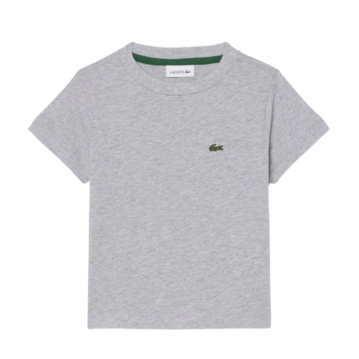 Lacoste t-shirt met korte mouwen met krokodil logo in grijs