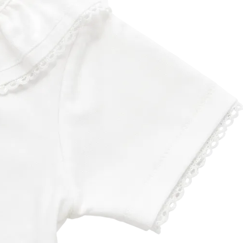 Details van T-shirt met korte mouwen 