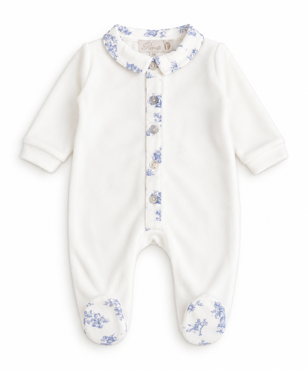 Pureté du Bébé babypakje Toile de Jouy beertjes | Personaliseerbaar