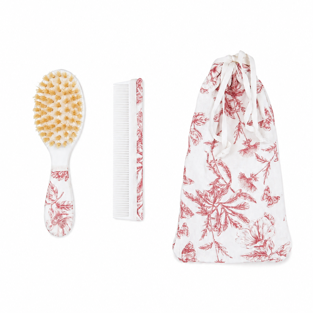 toile de jouy set borstel + kam van het merk Tartine et chocolat