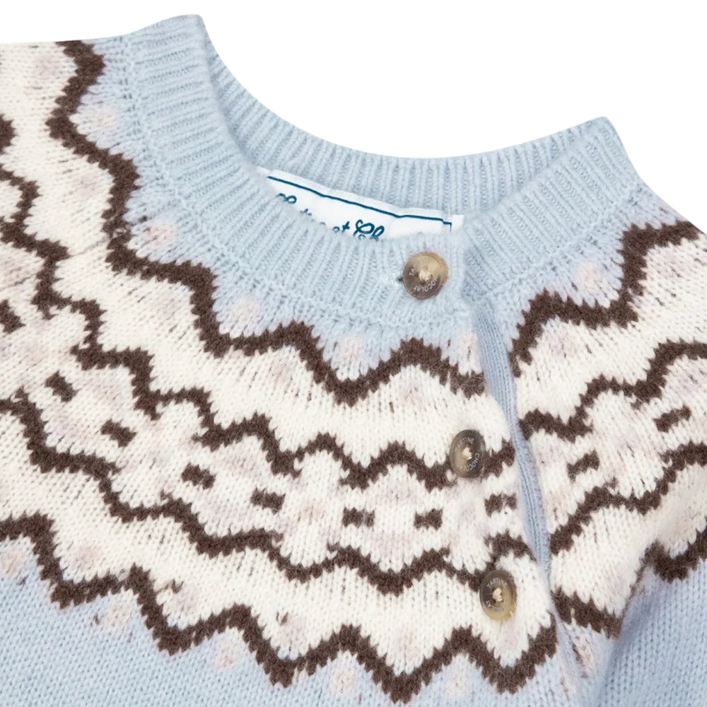 Tartine et Chocolat gebreide jacquard trui 