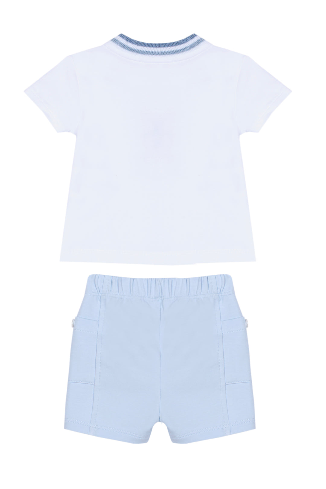 Achterzijde Patachou baby shirt en short set