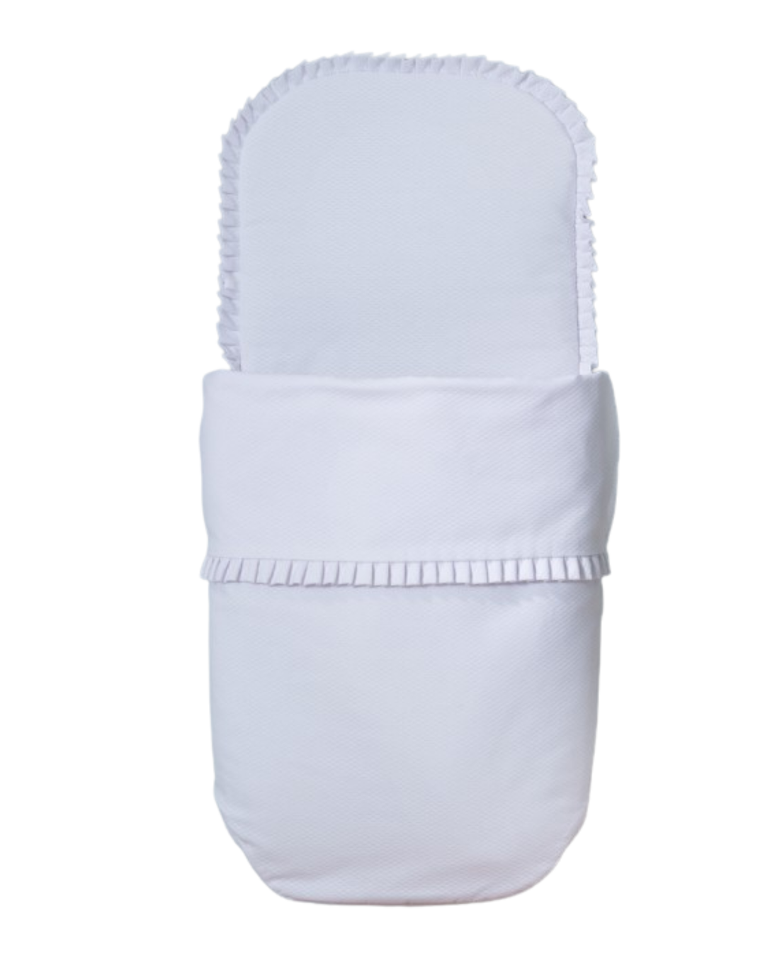 Pique hoes voor de reiswieg van de kinderwagen in wit