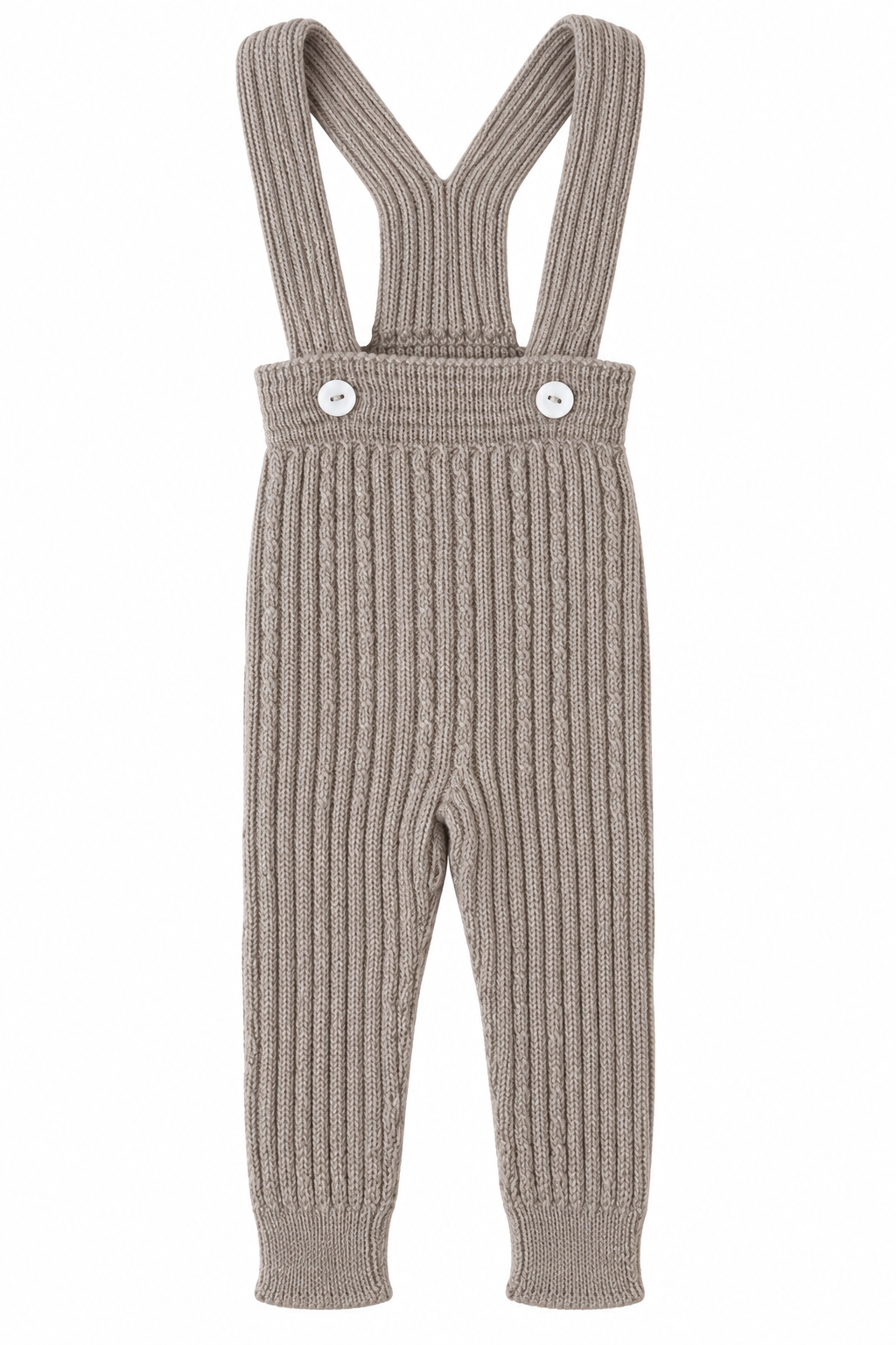 salopette gebreid merino wol van wedoble 