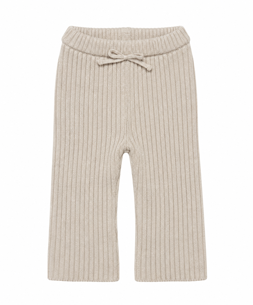 beige gebreide legging van merino van redouble 