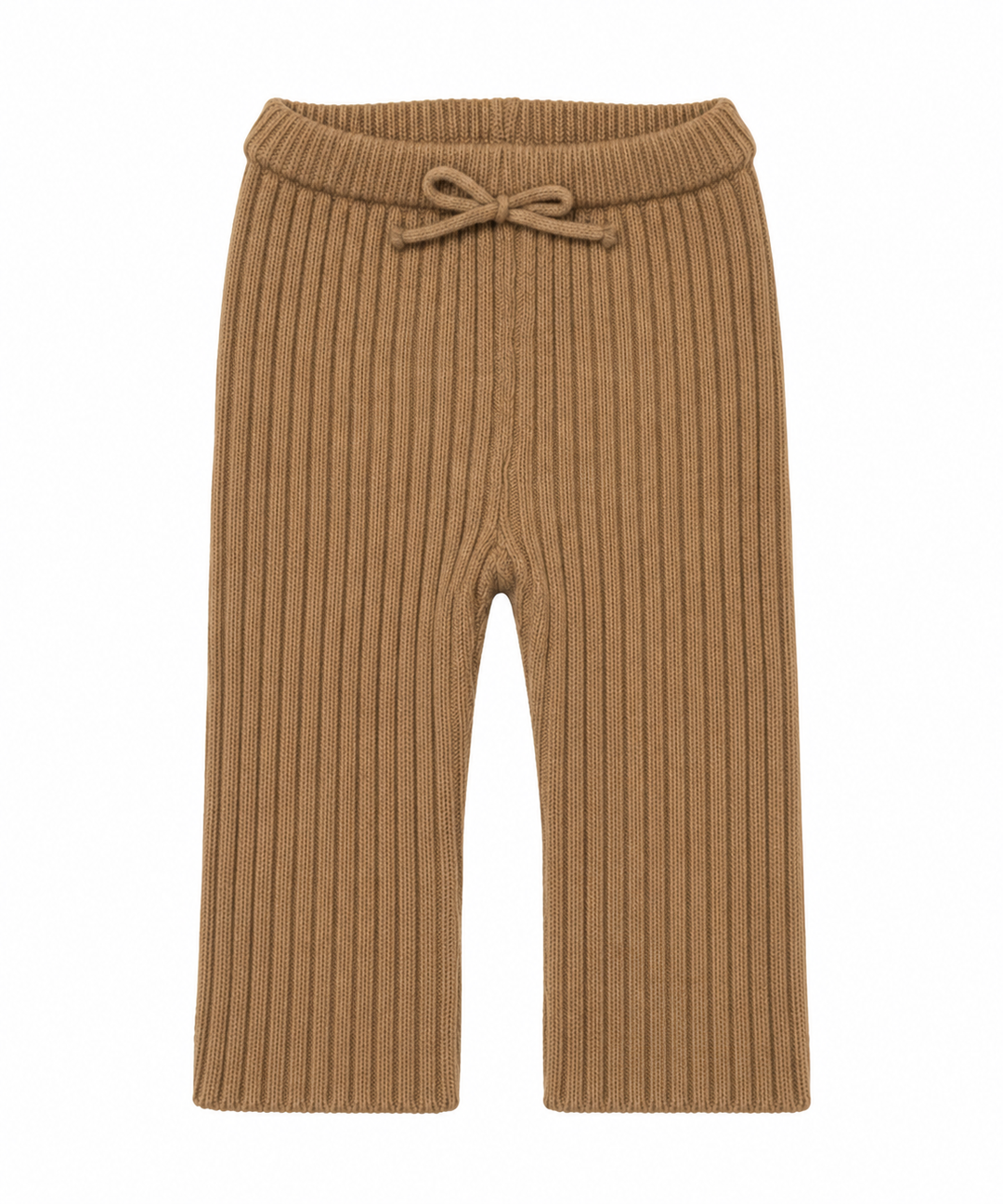 cognac kleurige gebreide wollen legging unisex wedoble