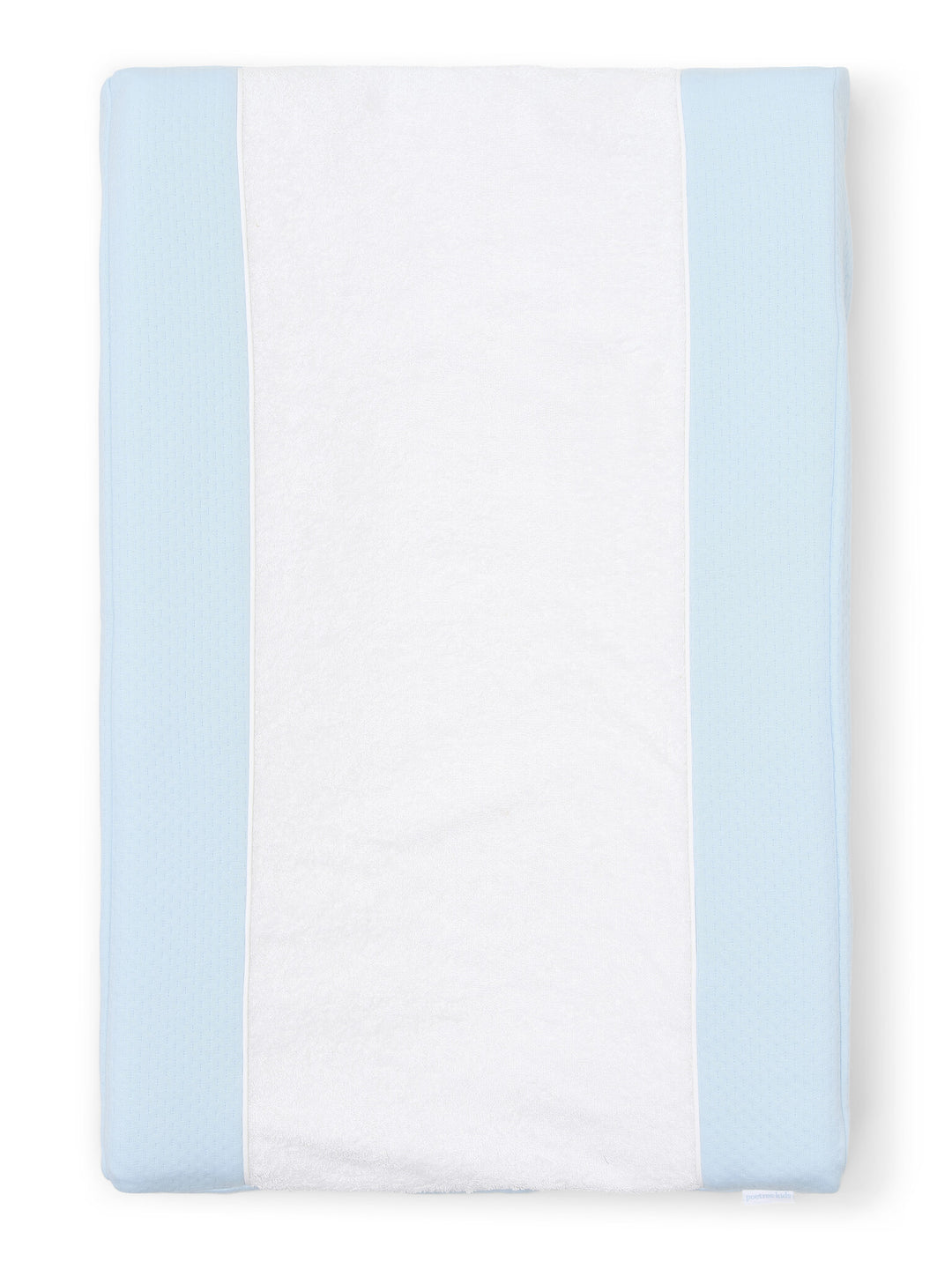 Aankleedkussenhoes in lichtblauw jersey katoen uit de Blue Dreams collectie van Poetree Kids