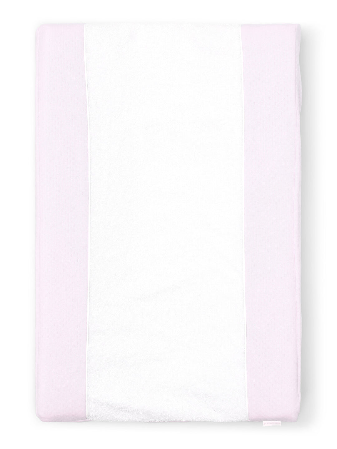 Lichtroze aankleedkussenhoes met witte badstof uit de Pink Dreams collectie van Poetree Kids
