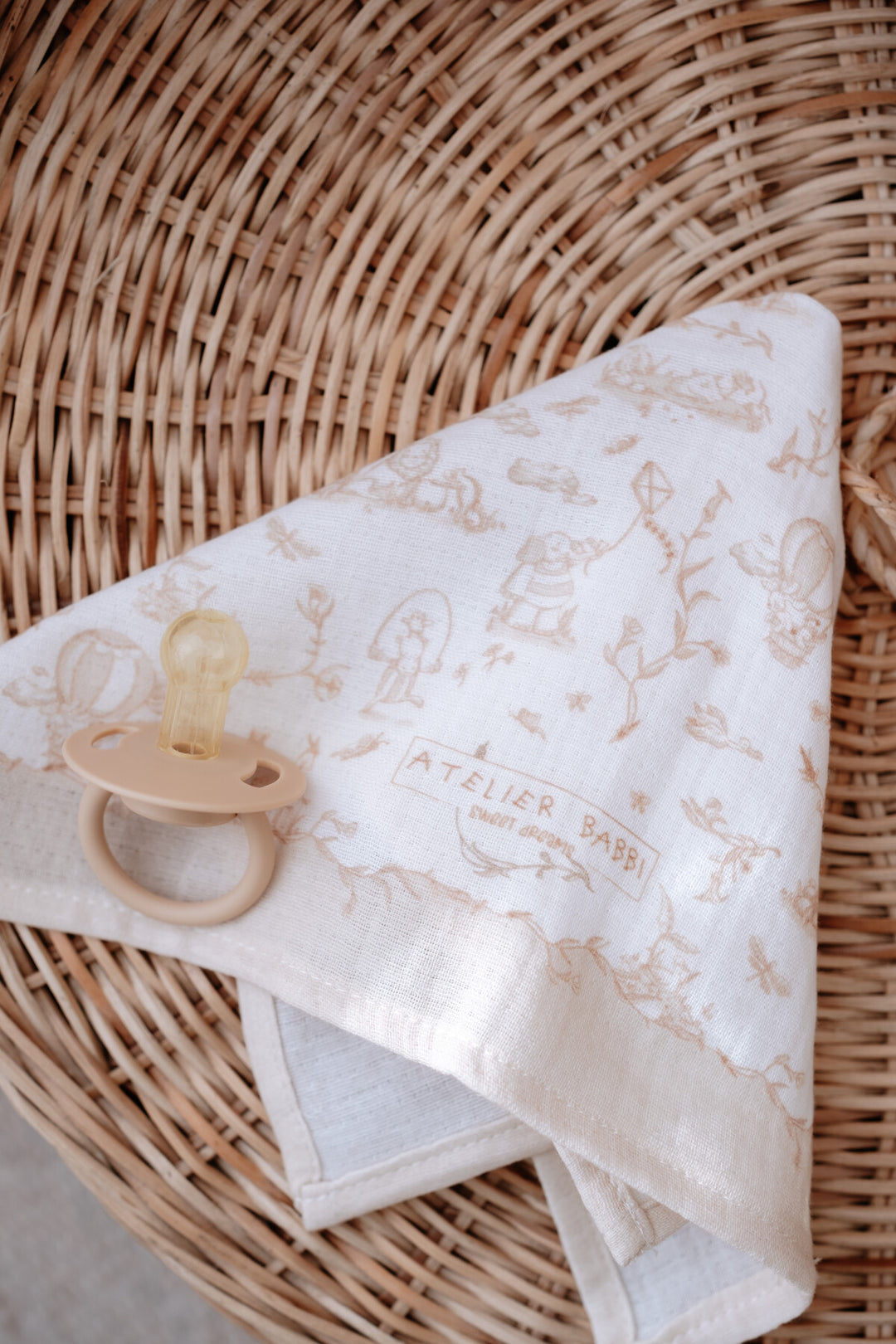 Atelier Babbi Toile de Jouy Hydrofiel Spuugdoekje 30x30 cm