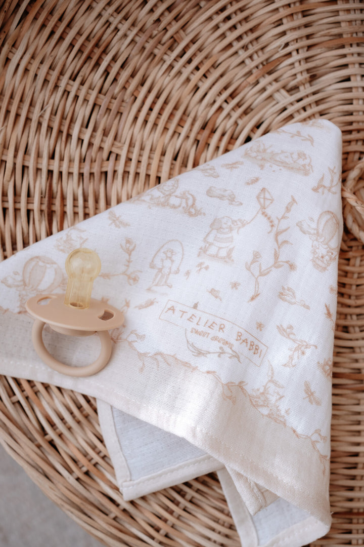 Atelier Babbi Toile de Jouy Hydrofiel Spuugdoekje 30x30 cm