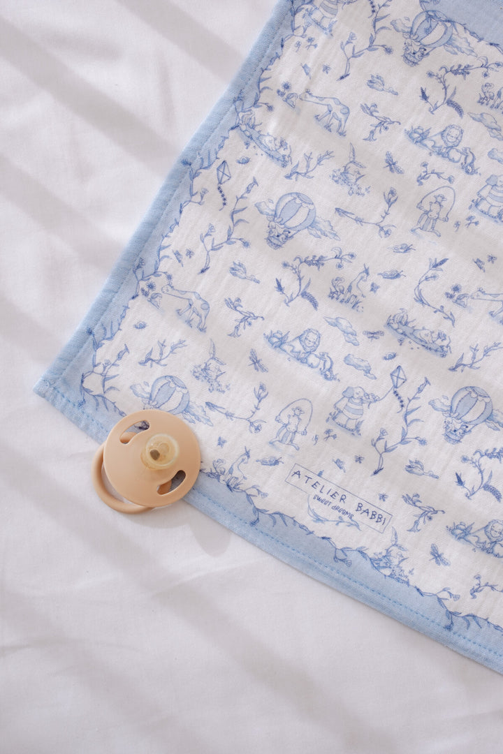 Atelier Babbi Toile de Jouy Hydrofiel Spuugdoekje 30x30 cm