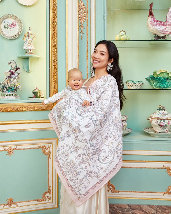 Carré Toile de Jouy Pink - Atelier Choux