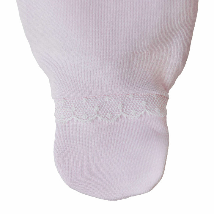 Babypakje lace kraag (lichtroze) - Baby Gi