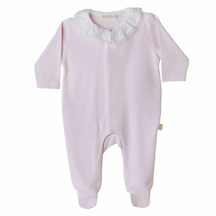 Babypakje lace kraag (lichtroze) - Baby Gi