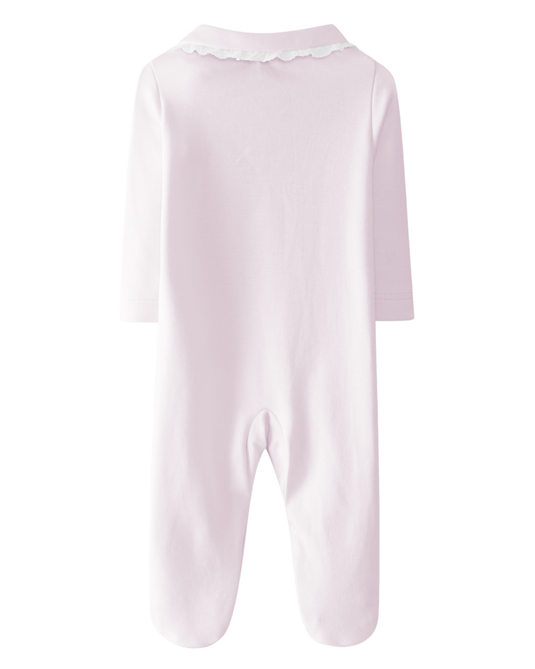 Babypakje broderie kraag (lichtroze) - Laranjinha