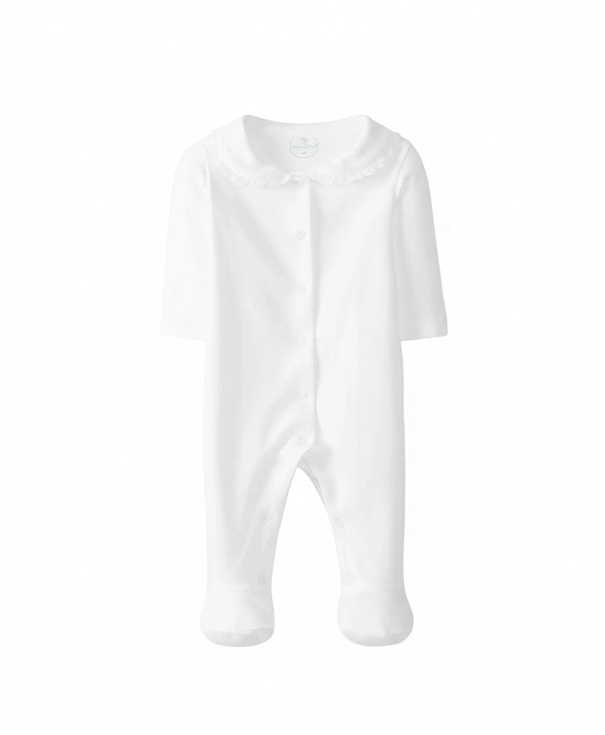 Schattig basic pakje met broderie kraagje van het merk Larajinha