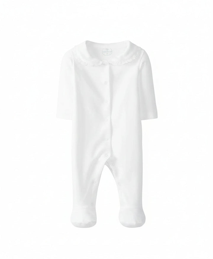 Schattig basic pakje met broderie kraagje van het merk Larajinha