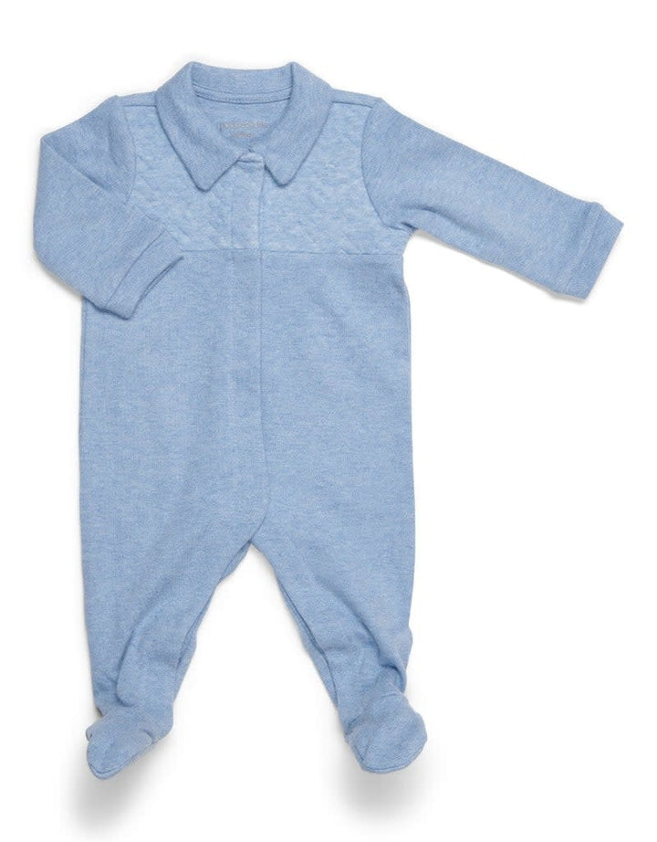 Babypakje Chevron Denim Blue (boy) - Poetree Kids