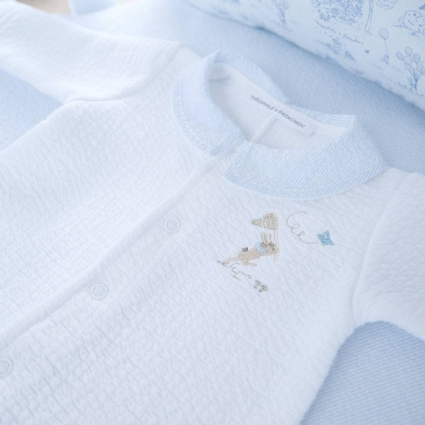 Babypakje kraag Garden Party Blue - Theophile et Patachou