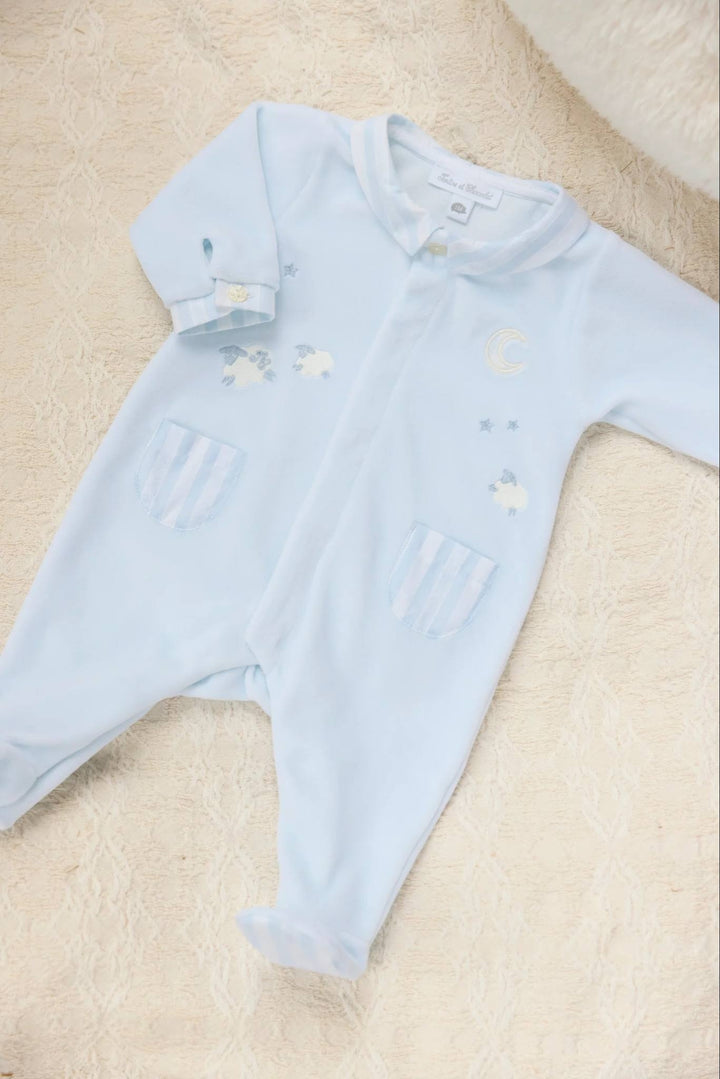 Babypakje Moutons (lichtblauw) - Tartine e Chocolat