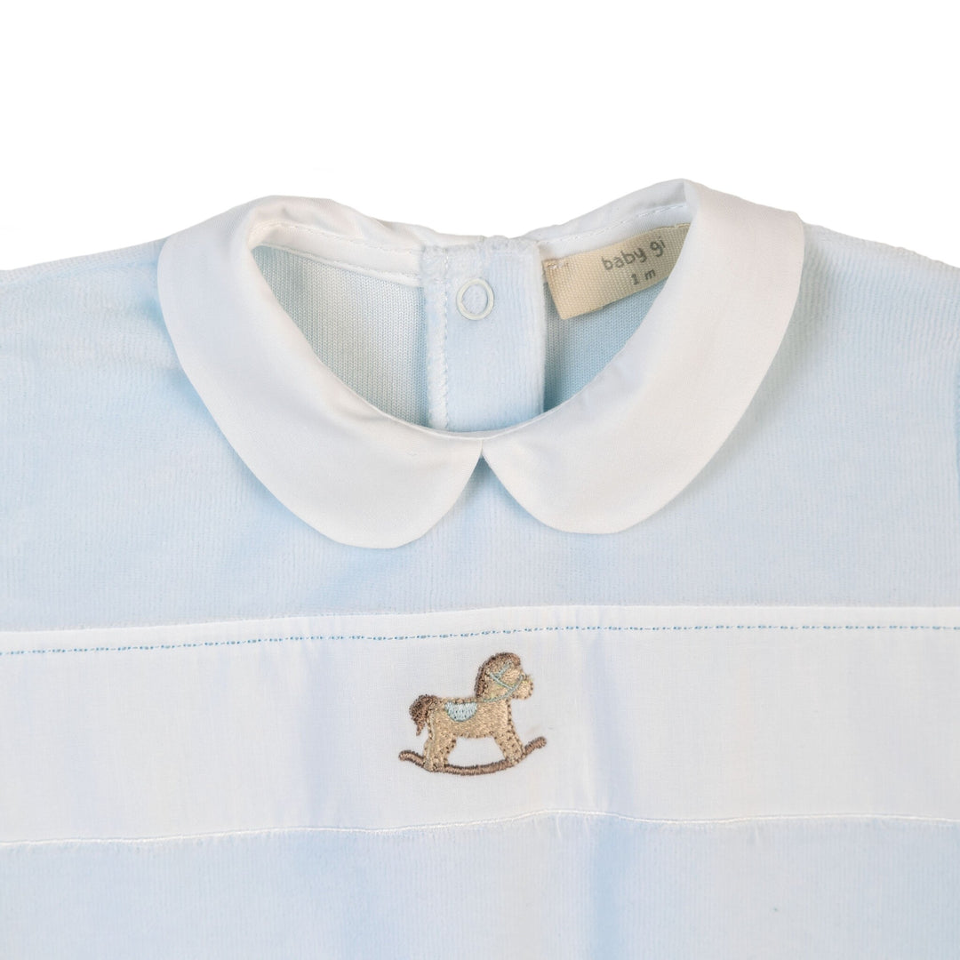 Babypakje rocking horse (lichtblauw) - Baby Gi