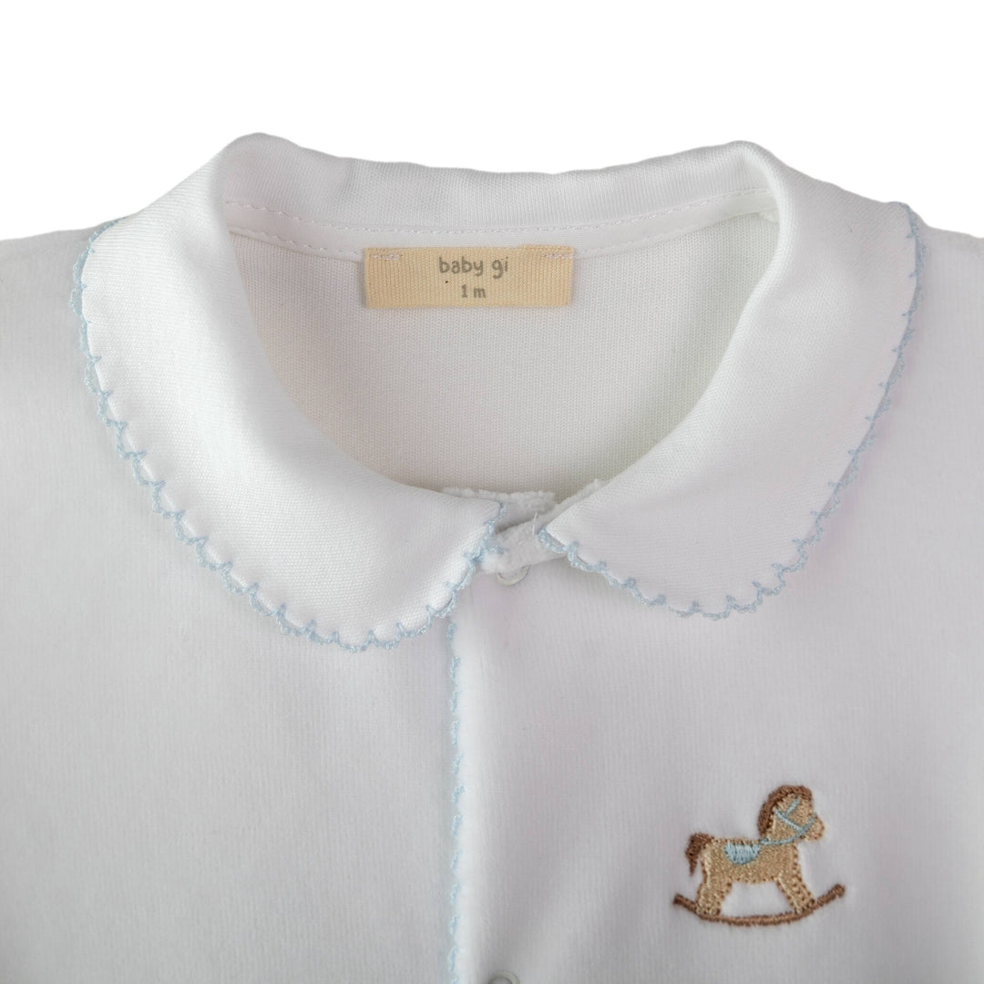 Babypakje rocking horse met bies (Lichtblauw) - Baby Gi